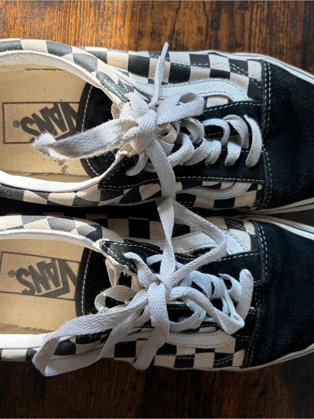 Vans Women’s Checkerboard Platform Sneakers - Picture 3 of 5